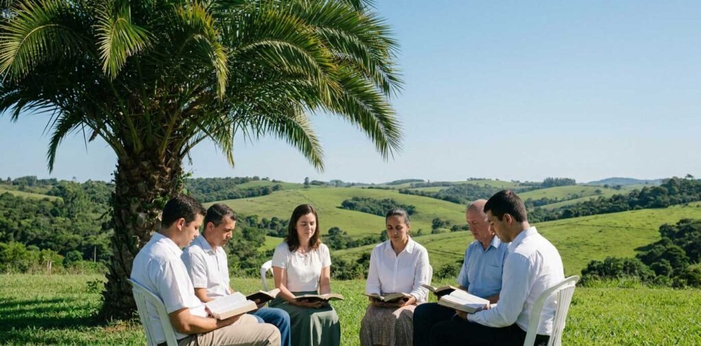 Reuniao de cristao ao ar livre
